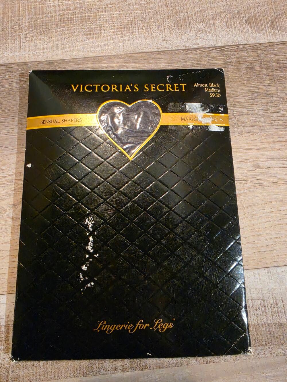Vintage Victoria's Secret Sensual Shapers Pantyhose Med Black